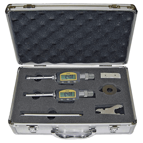 Digital three point internal micrometer set, DIN 863, IP 65