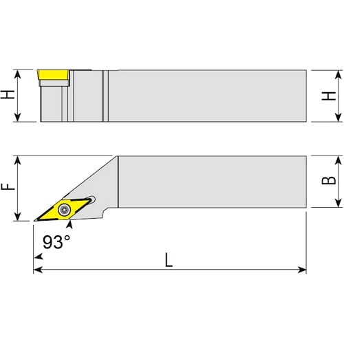 Turning tool holder SVJCR/L, insert holder